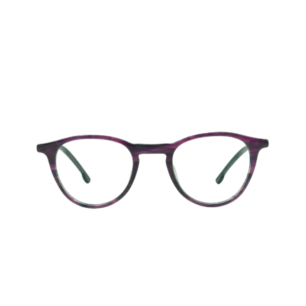 Elegant Amethyst Round-Frame Spectacles